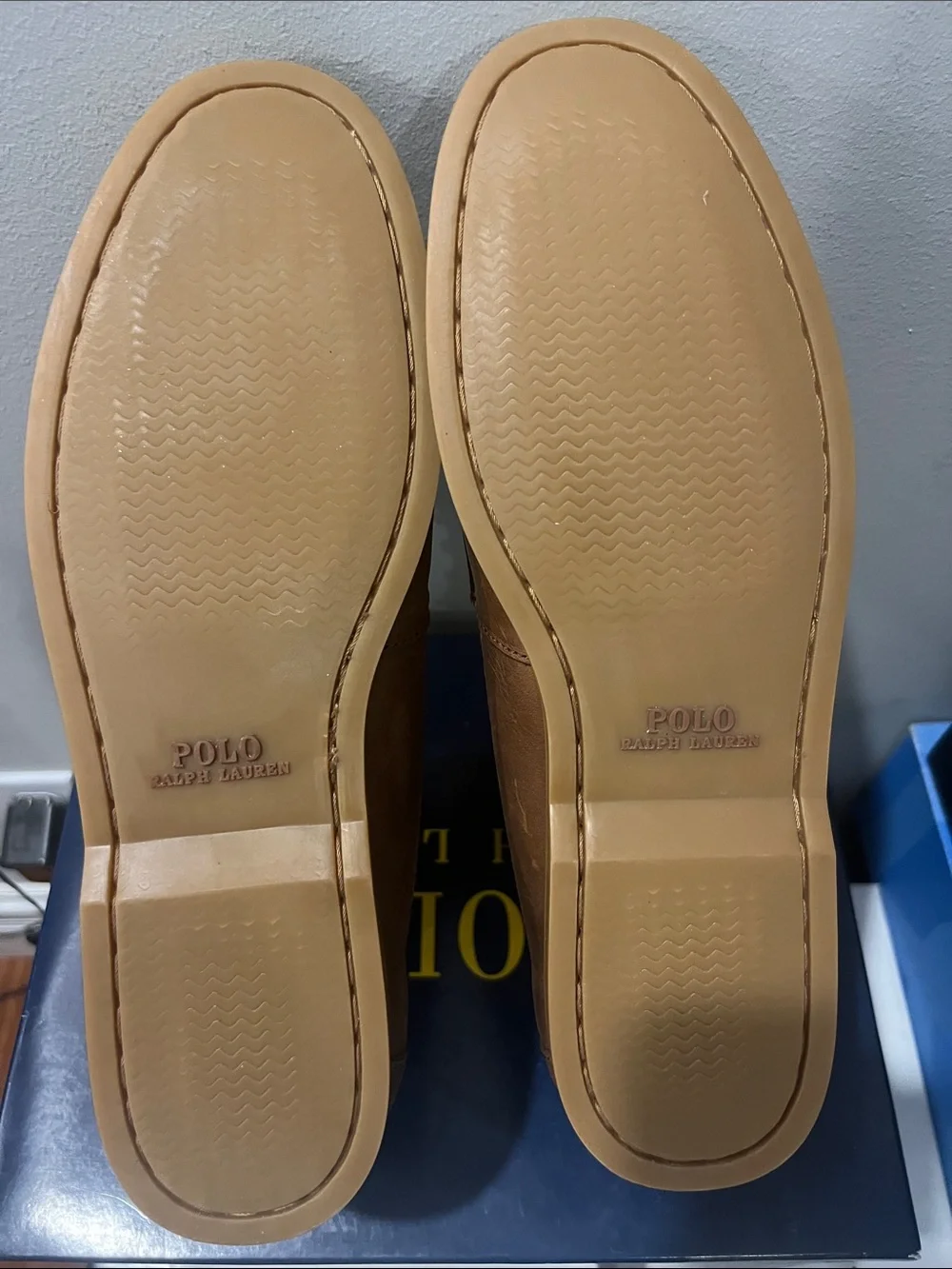 Polo by Ralph Lauren Brown Leather Boat Chukka Boots Size 12